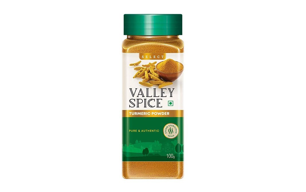 Valley Spice Turmeric Powder    Plastic Bottle  100 grams